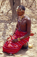 Photograph of Sanburu Man Kneeling