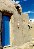 Photograph of Taos Pueblo Blue Door