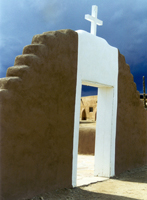 Photograph of Taos Pueblo Church Entrance